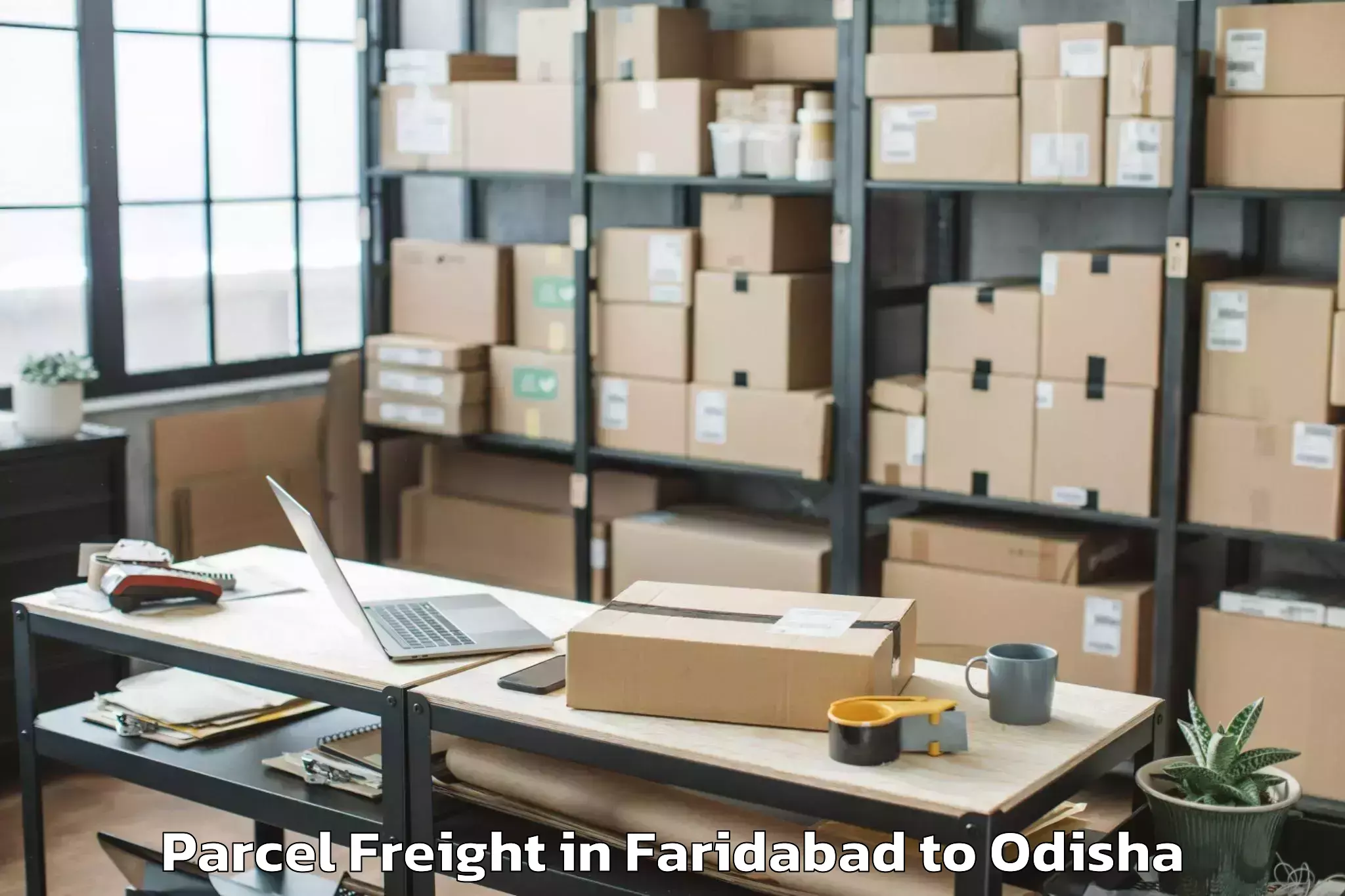 Easy Faridabad to Balangir Parcel Freight Booking